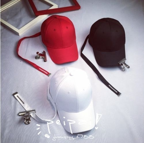 Men Women Fashion Peaceminusone Long Strap Ball Cap G-Dragon Hats 