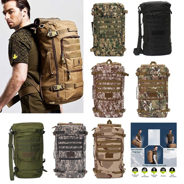 50L Miltifunction Outdoor Military Tactical Army Camping Hiking Backpack  Rucksack Daypack Shoulder Handbag Trekking Bag