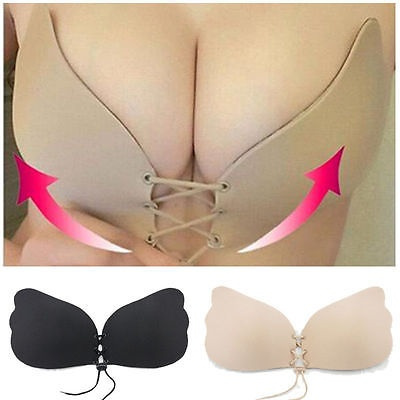 Women's Fashion Silicone Push-Up Strapless Backless Self-Adhesive