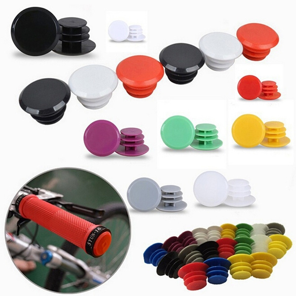 3Pair Bicycle Bike Handlebar Plastics End Plugs Bung Cap Grips End CapsYJ
