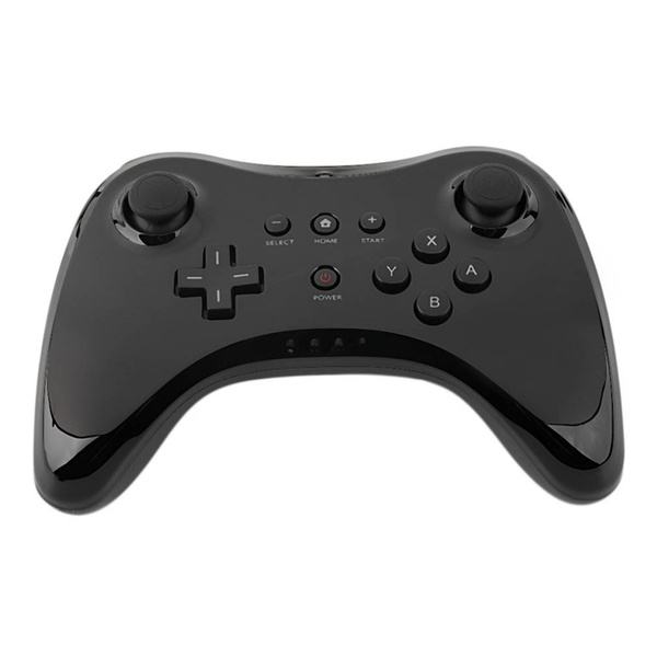 Wireless Bluetooth Controller Gamepad for Nintendo Wii U Pro Game Joystick,  Black