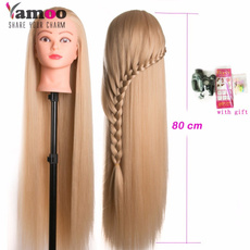 head dolls for hairdressers 80cm synthetic hair mannequin head hairstyles Female Mannequin Hairdressing Styling Training Head