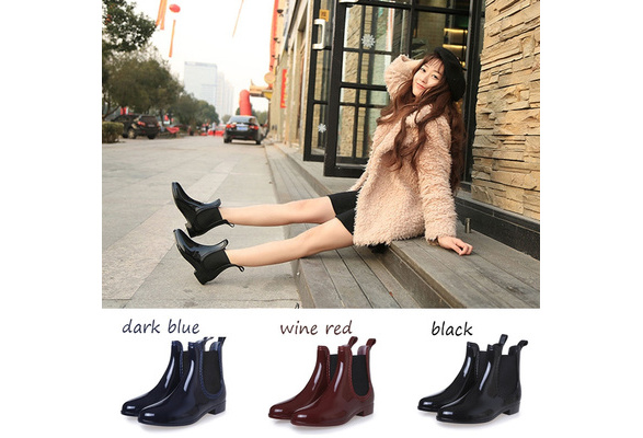 pointed toe rain boots