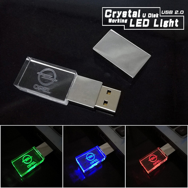 Crystal LED Pendrive Car LOGO for USB Falsh Drive 64GB 8GB 16GB 32GB Memory Stick | Wish