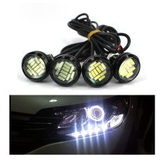 1 Pair/12V 15W Motor Daytime Running White Car Lamp Spotlighting LED Light Eagle Eye