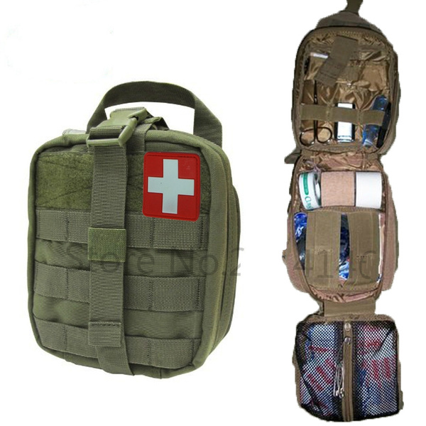 Tactical Trauma MOLLE Pouch Set-BUSIO IFAK EMT First aid Pouch-Military Small 