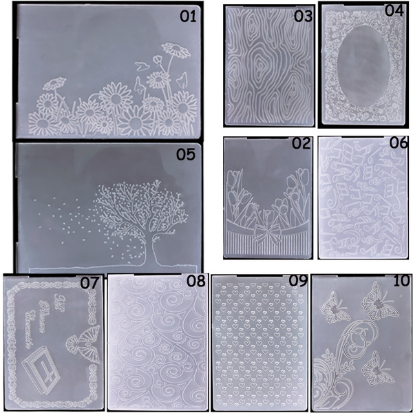 Classical Pattern Plastic Embossing Folder For Scrapbook DIY Album Card ...