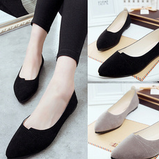 Fashion Womens Pointed Toe Loafers Boat Shoes Ballet Casual Flats Shoes