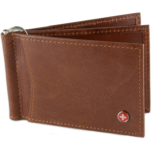 Alpine Swiss Men's RFID Leather Money Clip