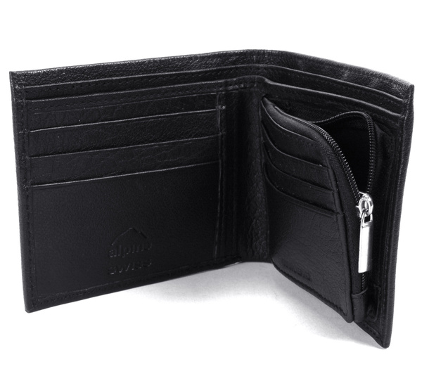 alpine swiss zipper wallet