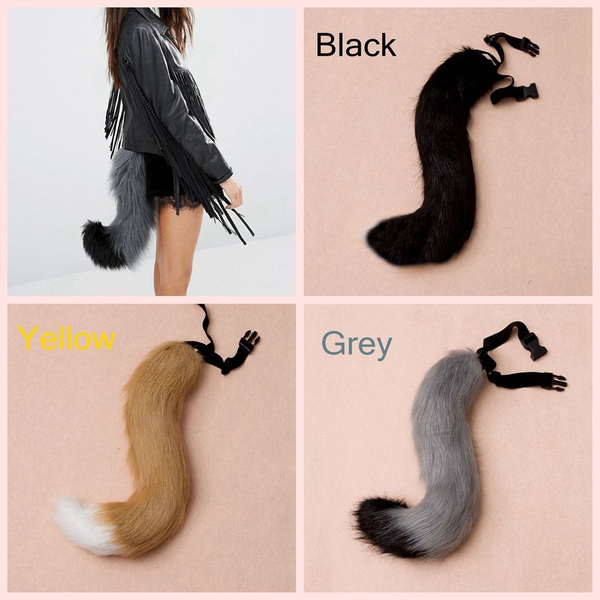RUST RED FOX or WOLF EARS TAIL cosplay COSTUME fur adult KITSUNE adult fursuit 