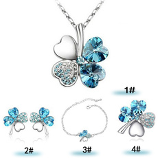 Clover, Fashion, Jewelry, Crystal Jewelry