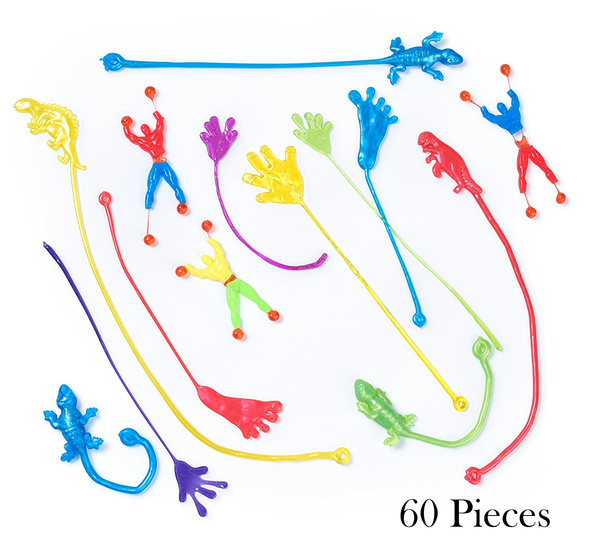 Bulk Toys - Party Favors - 60 Pc Wacky Fun Stretchy Sticky Fingers Toy ...