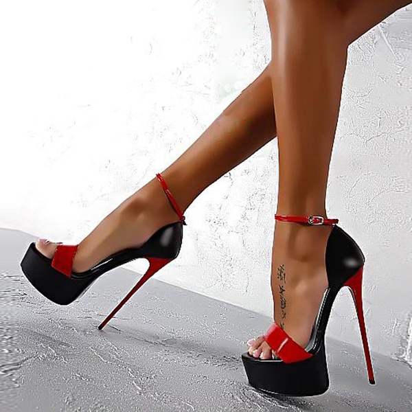 Womens Super High Heels Shoes Platform Stilettos Peep Toe Nightclub Party  Pumps | eBay