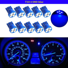 10pcs T10 W5W 194 2825 4SMD LED Wedge Dashboard Gauge Cluster Light Bulb Blue
