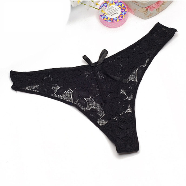 2017 New Style Ultra-thin Women's G-string Thong Transparent Sexy Panties  Underwear Women Cotton Lace Tanga Briefs Hot Sale