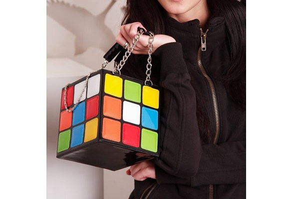 Women Bag Rubik Cube Cute Magic Cube Bag Handbag Purse Fashion