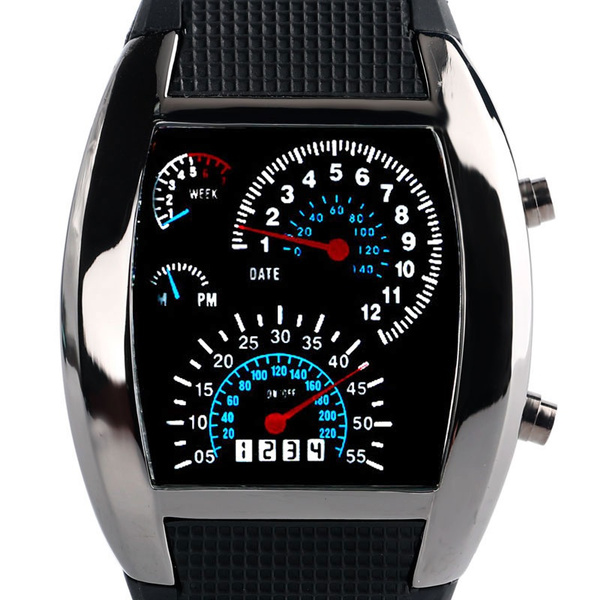 black led watch