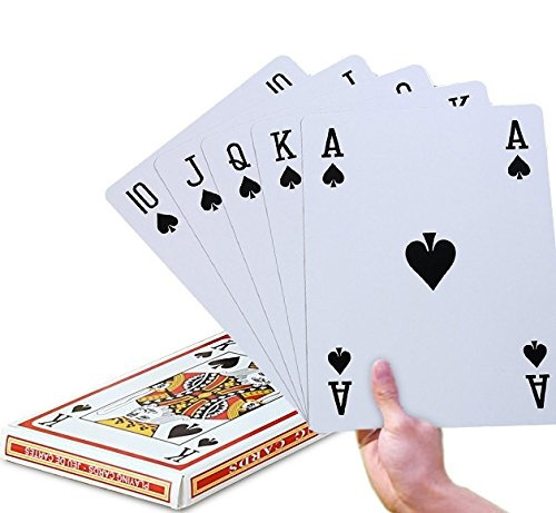 Jumbo Giant Playing Cards Large Cards Playing Cards Pack of 52 Game Deck UK 