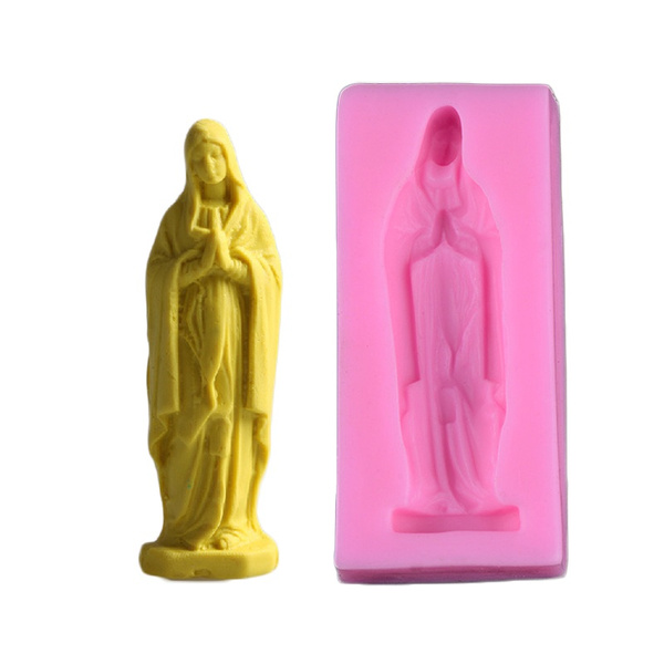 Virgin Mary Molds Silicone Candle Making Molds Epoxy - Temu