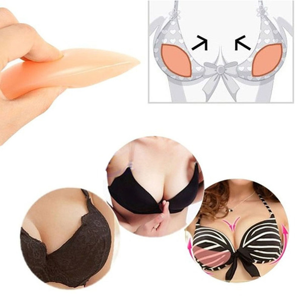 Fashion Invisible Enhancer Inserts Breast Underwear Pads Gel Silicone Bra  Bikini Push Up