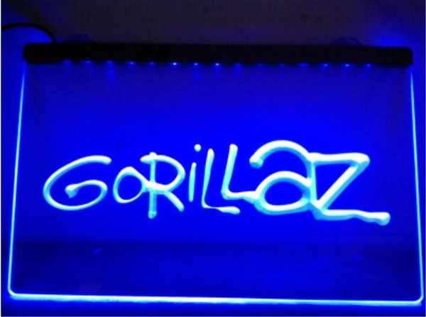 gorillaz neon sign