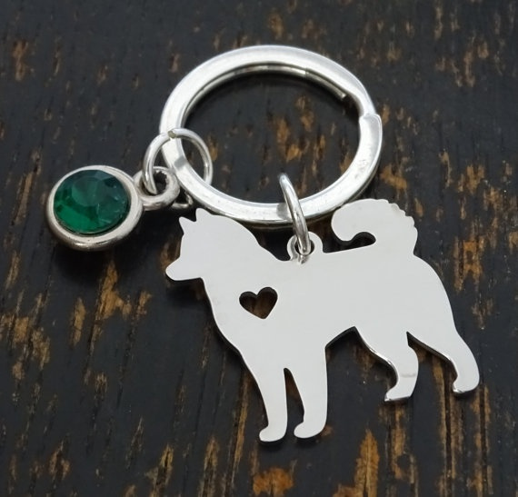 Siberian on sale husky keychain