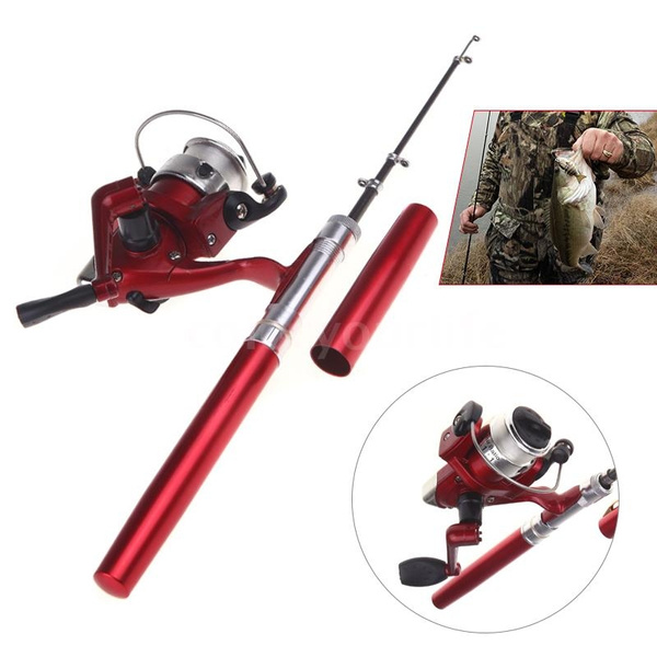 Fishing Accessories Saltwater Fishing Tackle Pen Shape Rod Pole & Reel  Combos