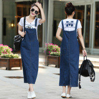 dungaree skirt dress