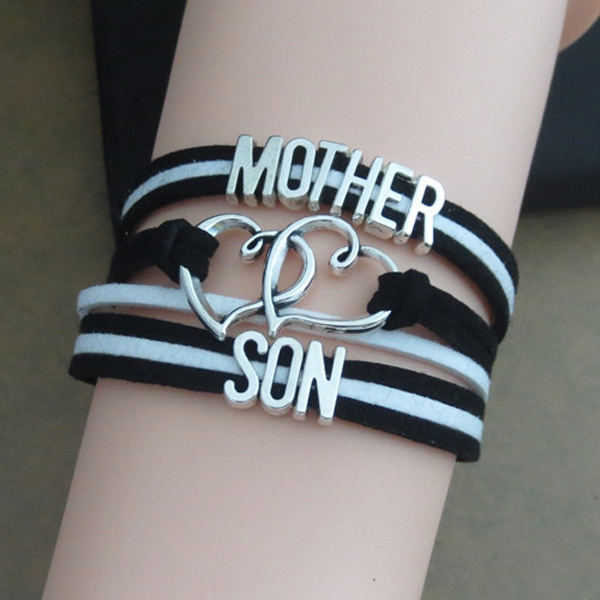 Mother & Son Gift, Mother and Son Bracelet, Wish Bracelet, Mom
