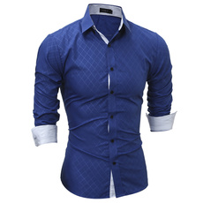 Man Shirts New 2020 Fashion Male Casual Dress Shirt Slim Fit Men's Shirt Long Sleeve Casual-Shirt Men Clothes