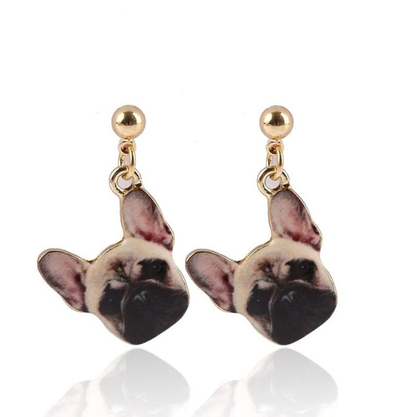 frenchie earrings