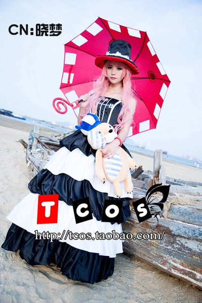 Details about   One Piece Ghost princess Perona New Long Dress Cosplay Costume&6 