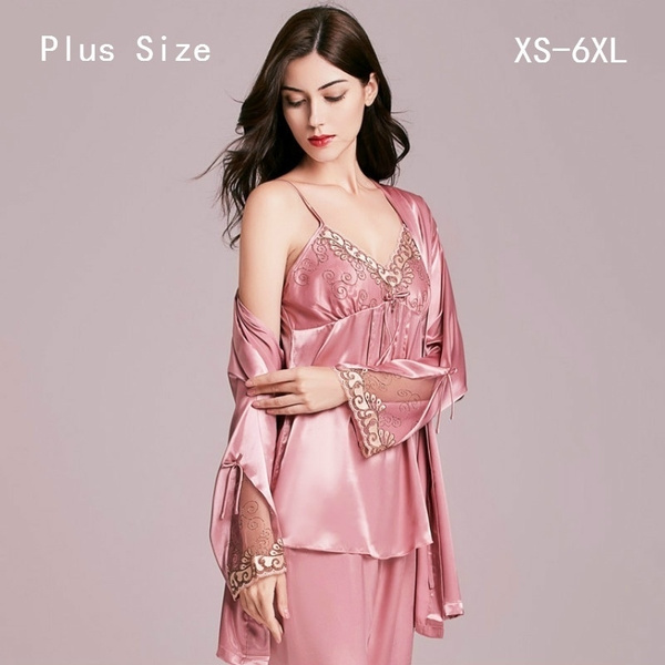 3 Piece Set/3pcs Silk Night Dress| Alibaba.com