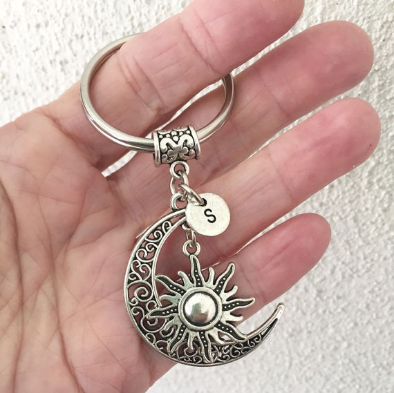 moon keychain