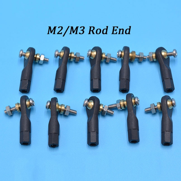 10pcs Plastic M2 /M3 Rod End Ball End Wear Resisting Ball Joint For Rc Boat Car 