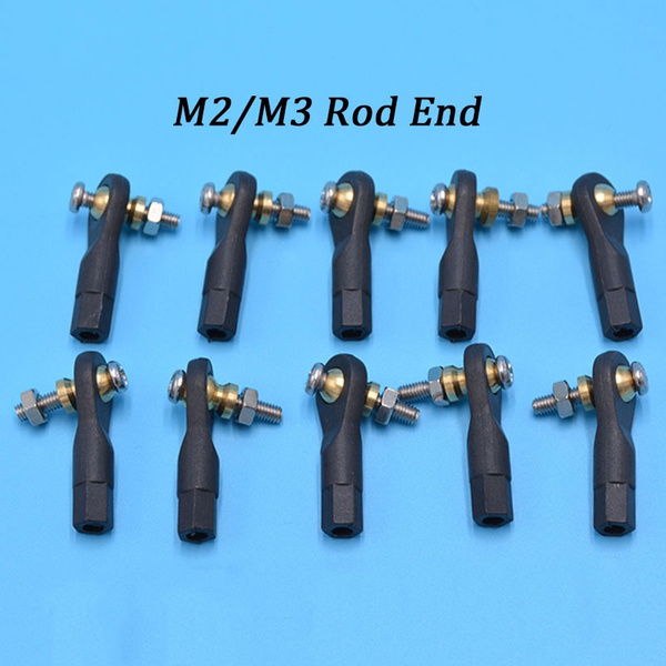 10PCS Plastic M2 /M3 Rod End Ball End Wear Resisting Ball Joint With