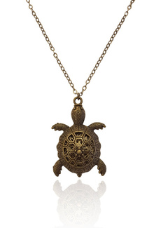 Turtle, Chain Necklace, aromatherapynecklace, Jewelry for Men