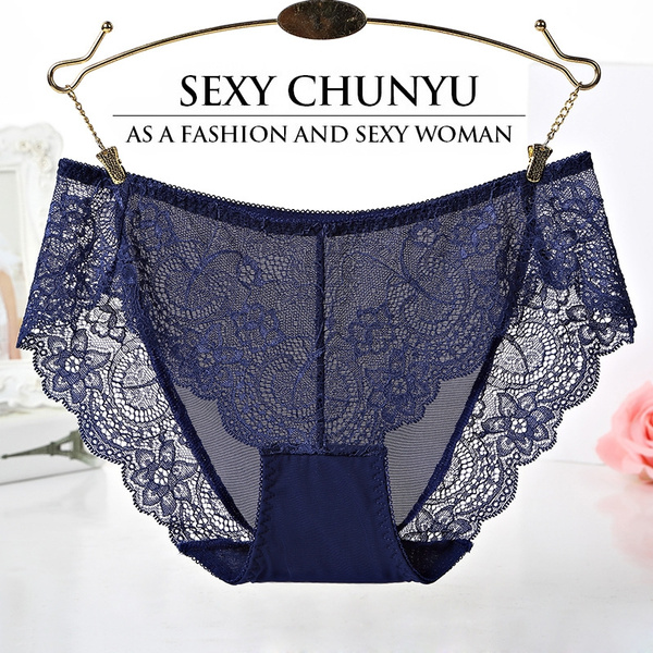 Free Size Women's Lace Panties Seamless Cotton Breathable Panty Hollow  Briefs Plus Size Girl Underwear
