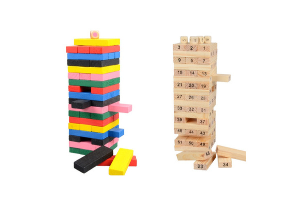 bloques de construcción divertidos Apilador de torre Jenga juguetes, 