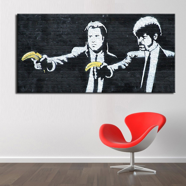 Pulp Fiction Banksy Wall Art