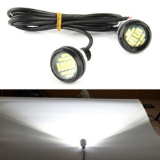 1 Pair/12V 15W DRL Backup Daytime Running LED Light Spotlighting Eagle Eye Car Lamp