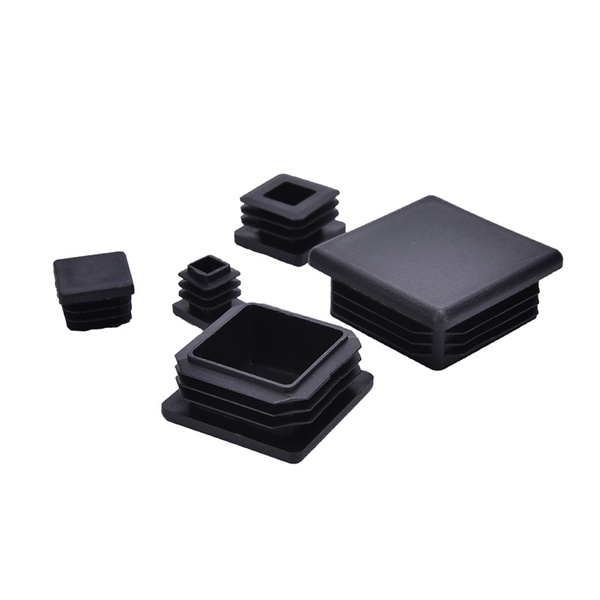 Square Plastic Black Blanking End Caps Tube Pipe Inserts Plug Bung Box Section