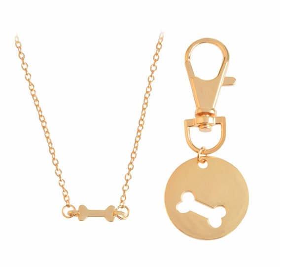 Gold or Silver Matching Pet Best Friend Necklace Dog Tag Matching