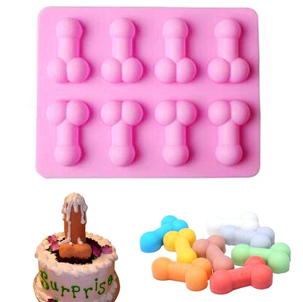 3D Sexy Penis Cake Mold Dick Ice Cube Tray Silicone Soap Candle Moulds  Sugar Mould Mini Cream Forms Craft Tools Chocolate Tool - AliExpress