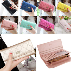 Fashion Women Lady PU Leather Clutch Wallet Long Card Holder Purse Handbag
