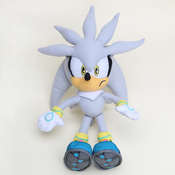 silver the hedgehog plush