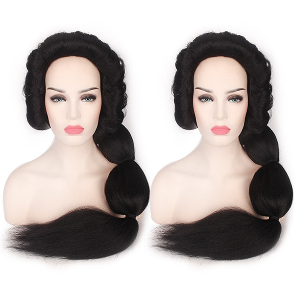 Princess Jasmine Fluffy Ponytail Women Synthetic Cosplay Long Black Wig Hair | Wish Princess Jasmine Fluffy Ponytail Women Synthetic Cosplay Long Black Wig Hair | Wish