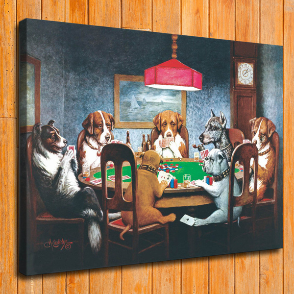 dogs playing poker price