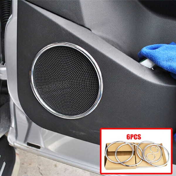 For Ford Escape Kuga 2020-21 Silver Titanium Inner Door Speaker Ring Cover Trim